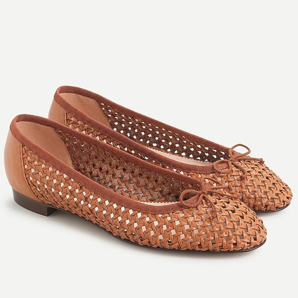 SOLD J. Crew Kiki Open Weave Ballet Flat - Picture 1 of 8